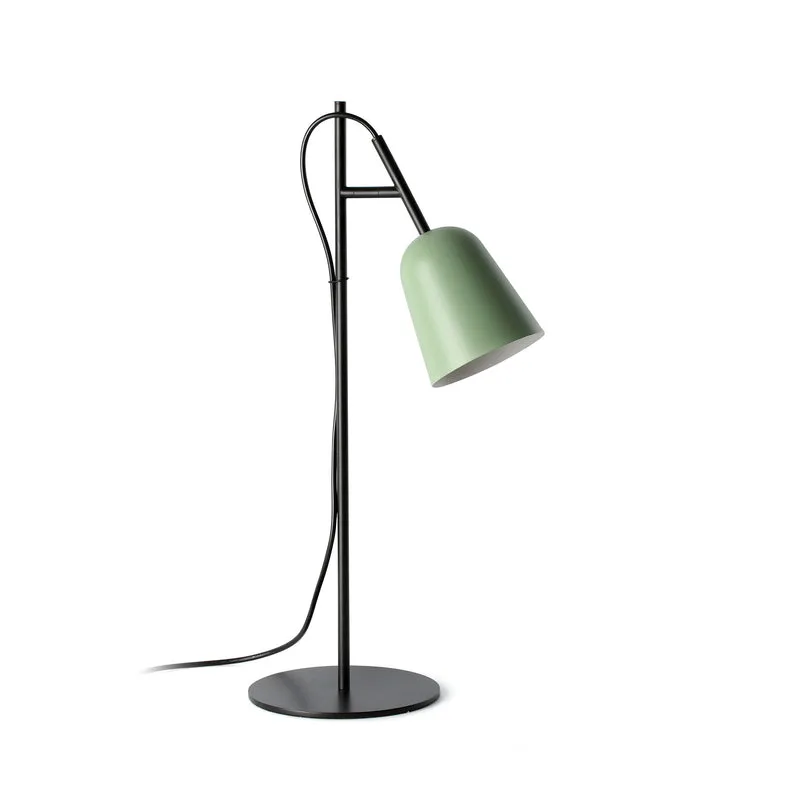 Lámpara de mesa Faro Studio E14 LED verde mate 28253