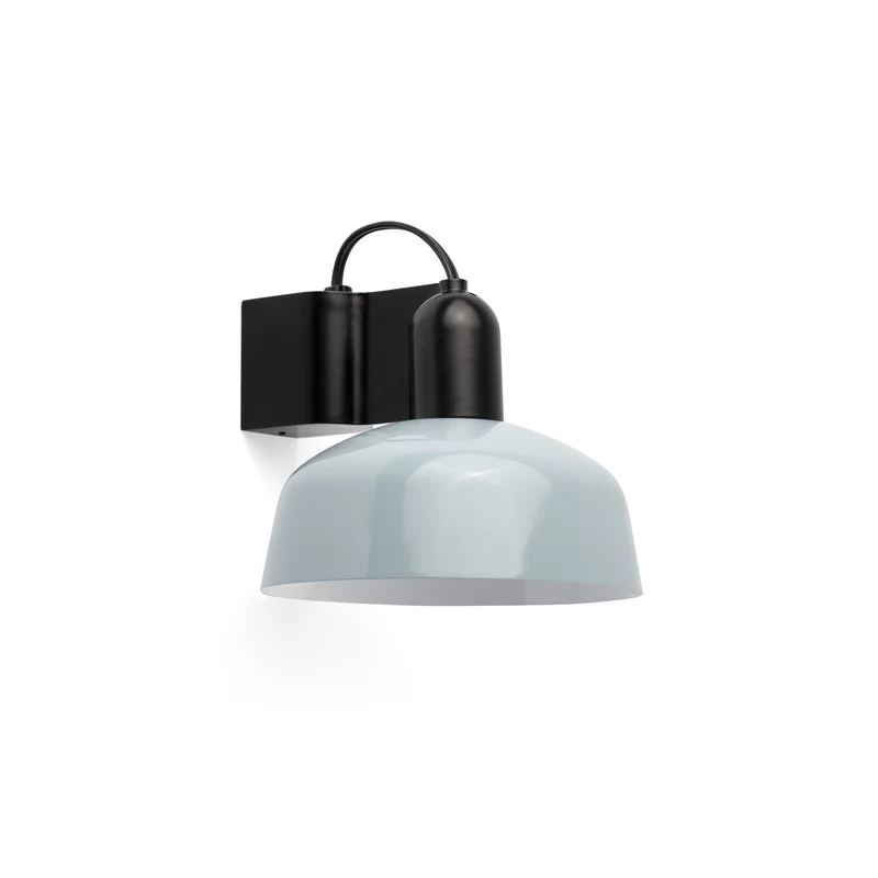 Lámpara de pared aplique Faro Tatawin E27 LED azul grisaceo 20335-142