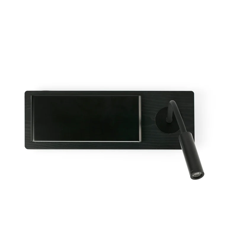 Lámpara de pared aplique Faro Mood con lector LED negro 3000K 20063