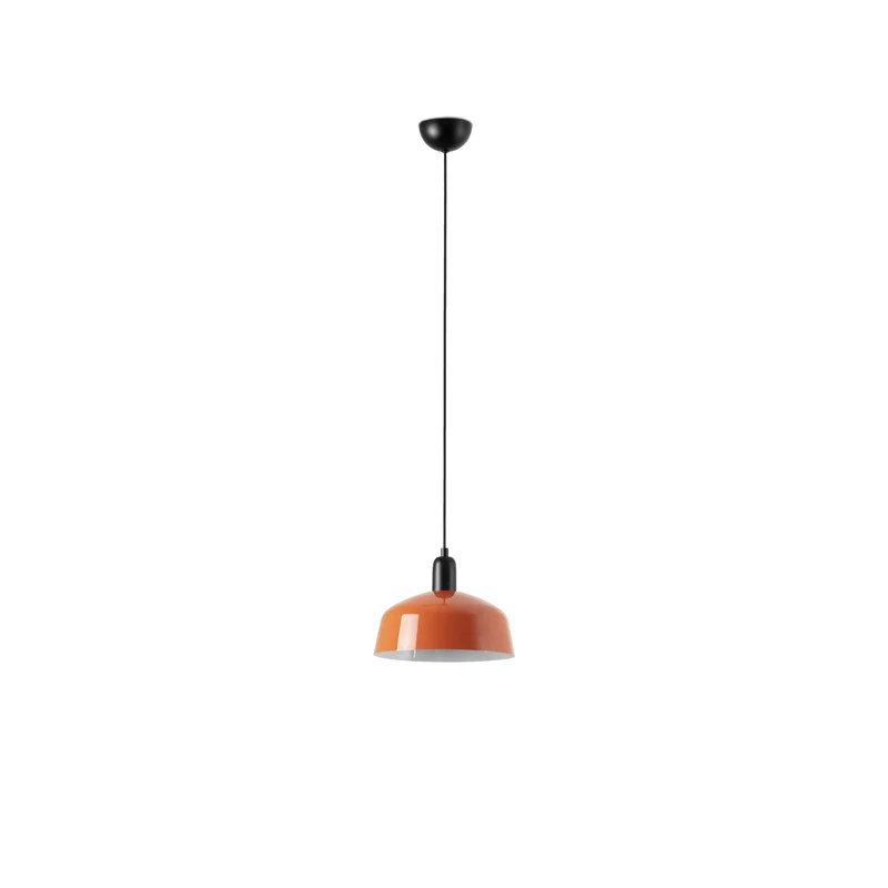 Lámpara de techo colgante Faro Tatawin 1 luz E27 LED naranja rojizo Ø25cm 20339-148