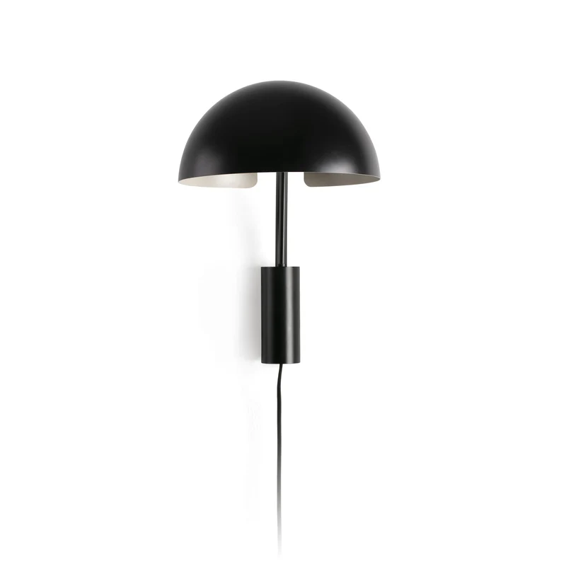 Lámpara de pared aplique Faro Dominica E27 LED negro 20042-123