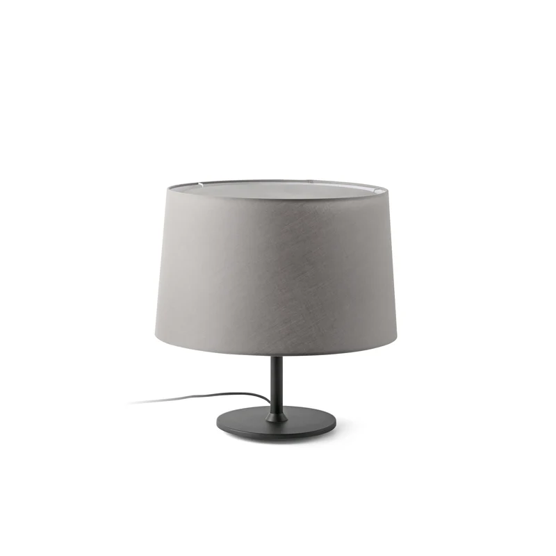 Lámpara de mesa Faro Windsor E27 LED negro y gris 20225-130