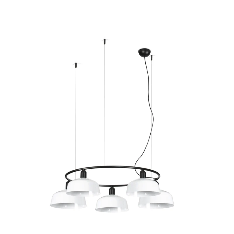 Lámpara de techo colgante Faro Tatawin 5 luces E27 LED blanco 20343-145-5L