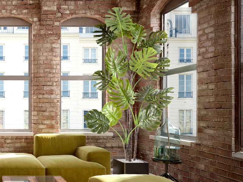 Planta artificial Schuller Monstera cemento 210cm