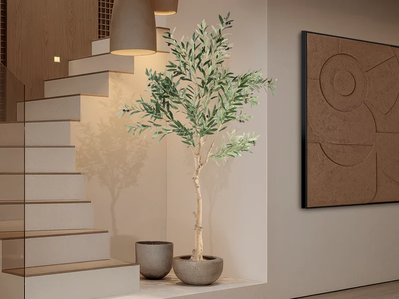 Planta artificial Schuller Olivo cemento 180cm