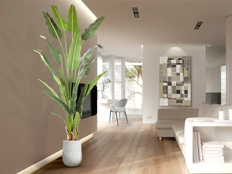 Planta artificial Schuller Palma Viajero cemento 240cm