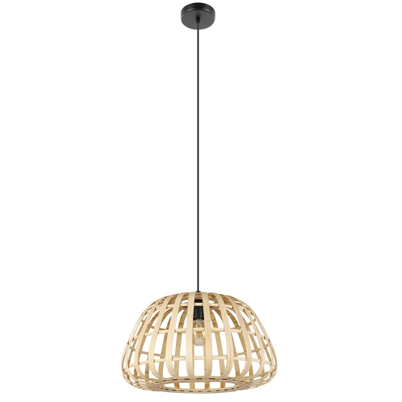 EGLO Montezuelo Lámpara de techo colgante acero madera negro
