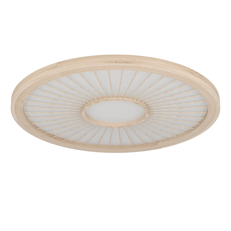 EGLO Dehesa Plafón LED regulable aluminio acero madera blanco
