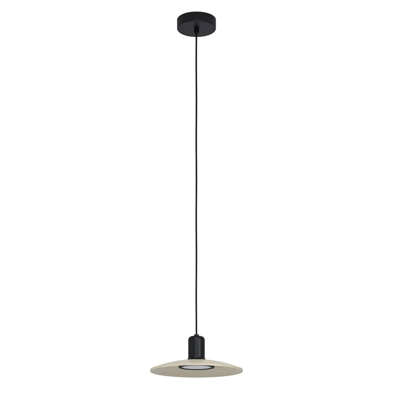 EGLO Mayazes Lámpara de techo colgante LED acero madera negro 39911
