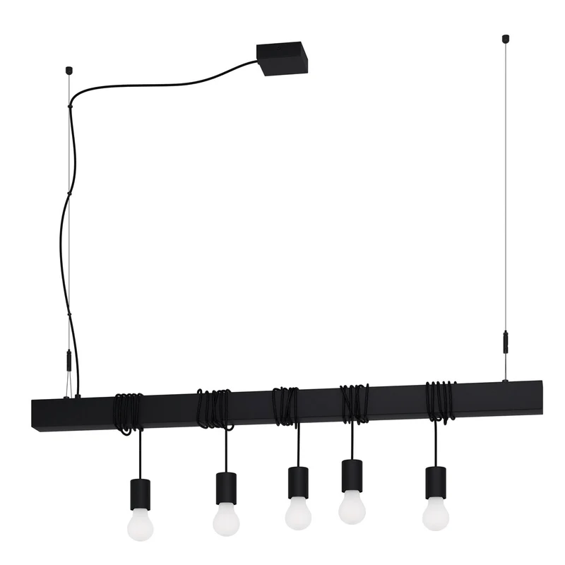 EGLO Townshend-b Lámpara de techo colgante acero negro 39937