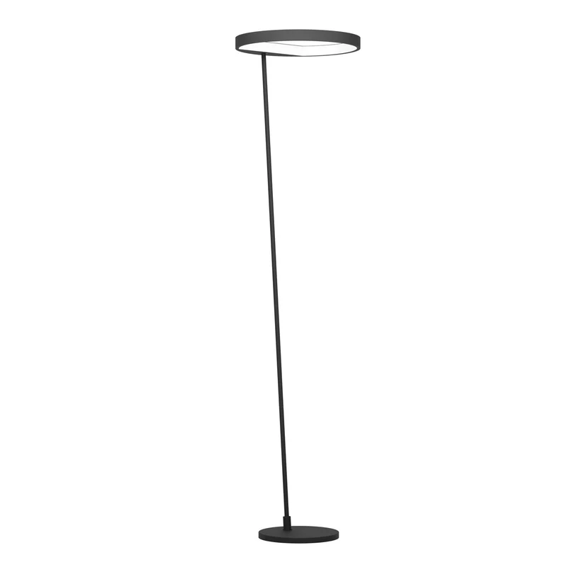 EGLO Caredara Lámpara de pie LED regulable aluminioacero plástico negro blanco