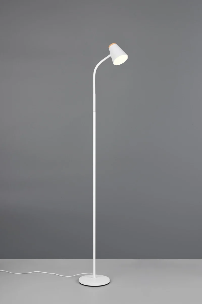 Lámpara de pie Trio Pongo LED blanco 3000K 145cm R45831101