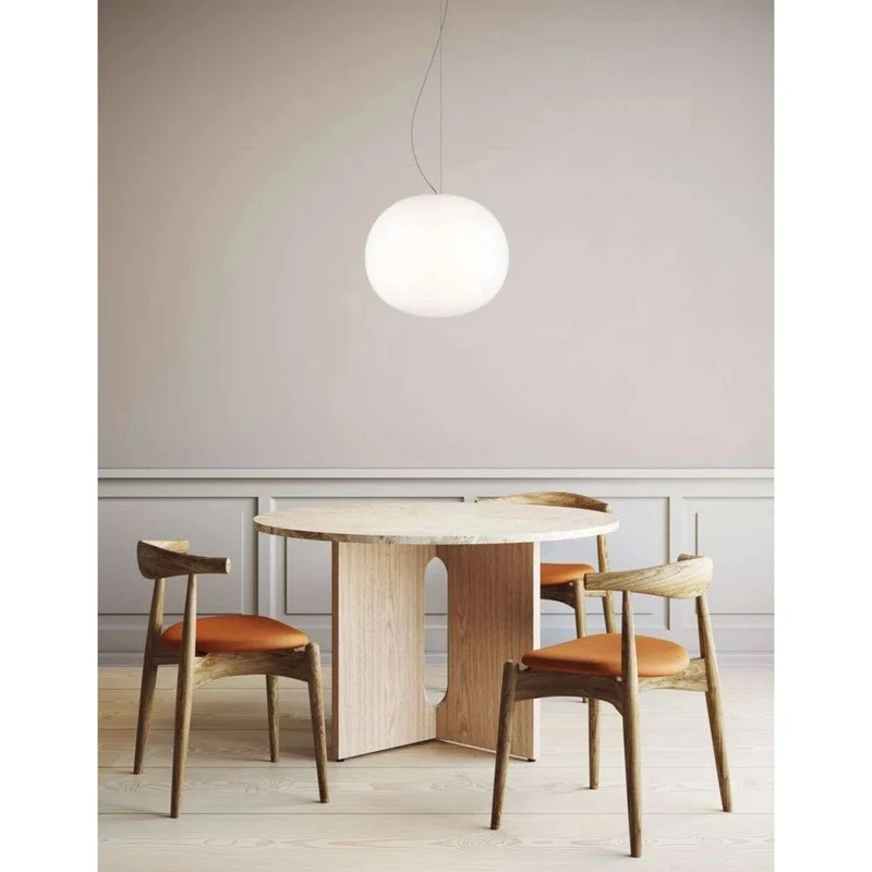 Lodes Lámpara colgante Volum esfera bola Ø42cm blanco brillante lacado