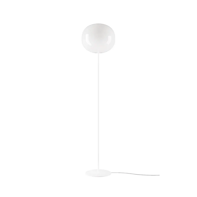 Lodes Lámpara de pie Volum Long blanco brillante lacado 186cm Ø42cm 18774-1200