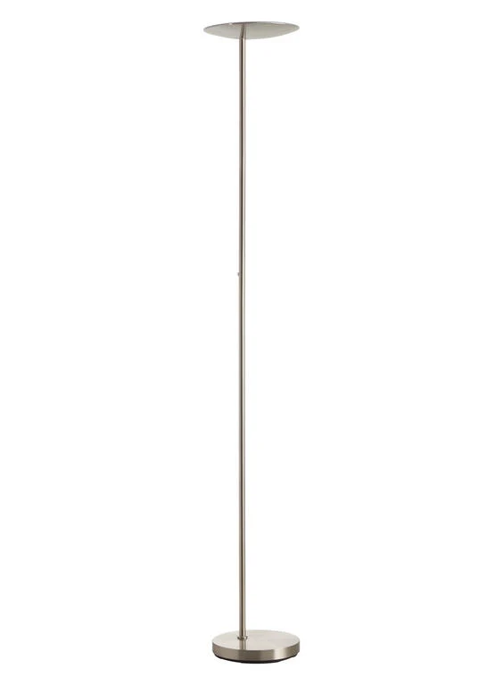 Lámpara de pie de salón MDC Daphne LED cromo orientable 2700K regulable IP20 33W 579923502