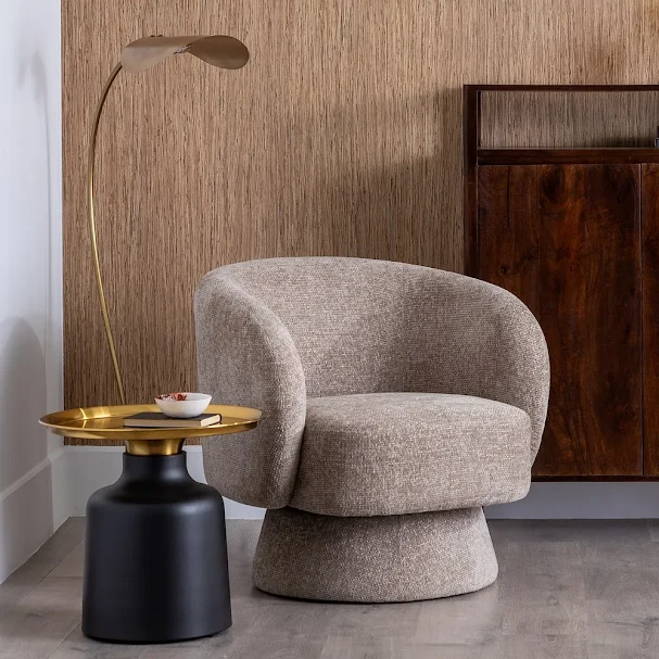 IXIA Sillón salón beige tejido