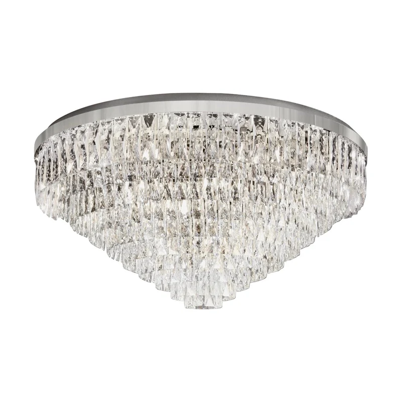 EGLO Valparaiso 1 Plafón acero cristal cromo claro 39493