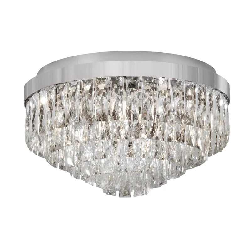 EGLO Valparaiso 1 Plafón acero cristal cromo claro 39489