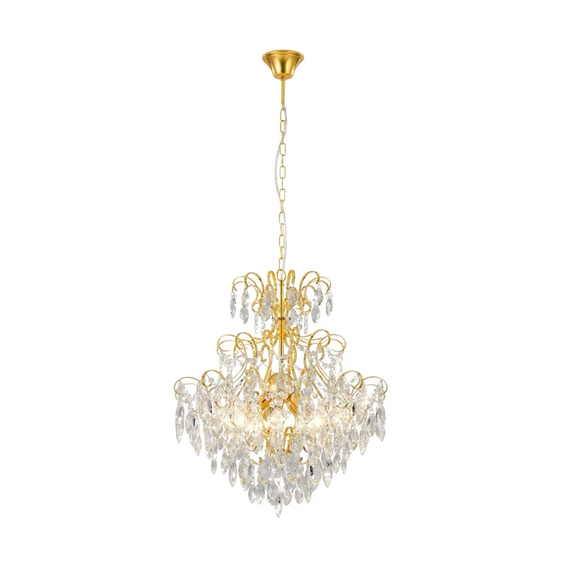EGLO Fenoullet 1 Lámpara de techo colgante clásico cristal acero latón claro 39605