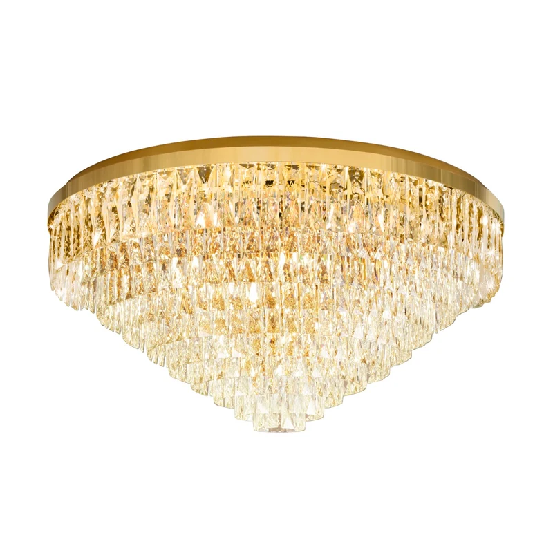 EGLO Valparaiso Plafón acero cristal dorado claro 39461