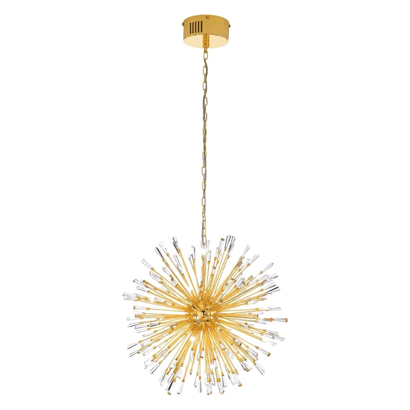 EGLO Vivaldo 1 Lámpara de techo colgante LED acero cristal dorado claro 39255