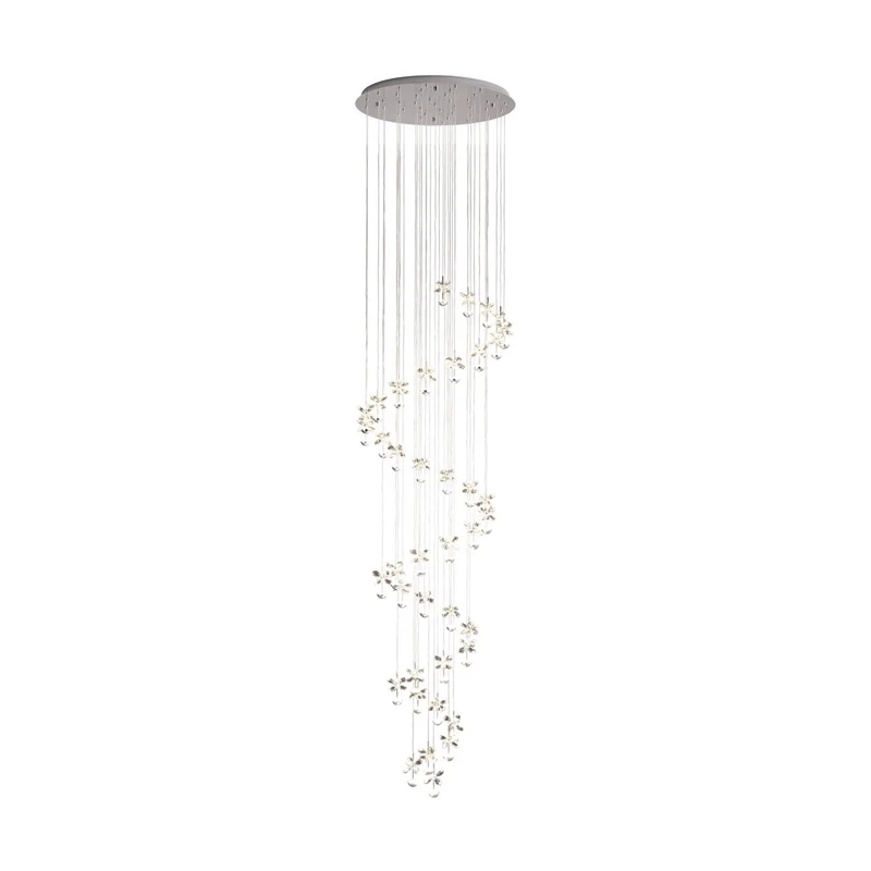 EGLO Pianopoli 1 Lámpara de techo colgante LED regulable acero cristal cromo claro 39545