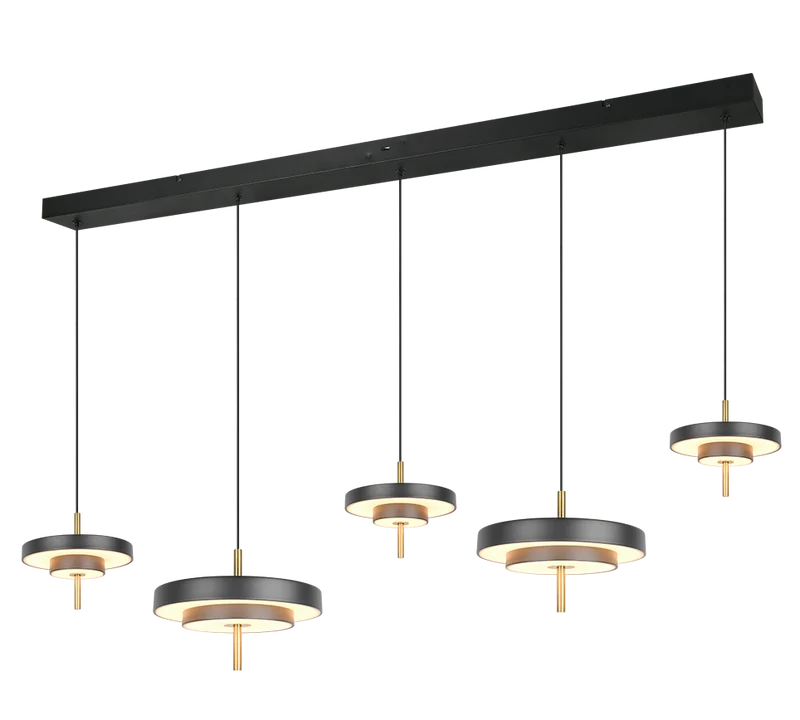 Trio Keaton Lámpara de techo colgante 5 luces CCT regulable 340210580
