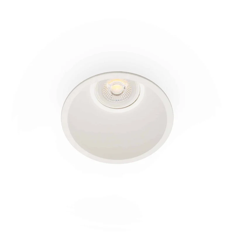 Downlight empotrable de techo Faro Fresh GU10 LED blanco mate IP20