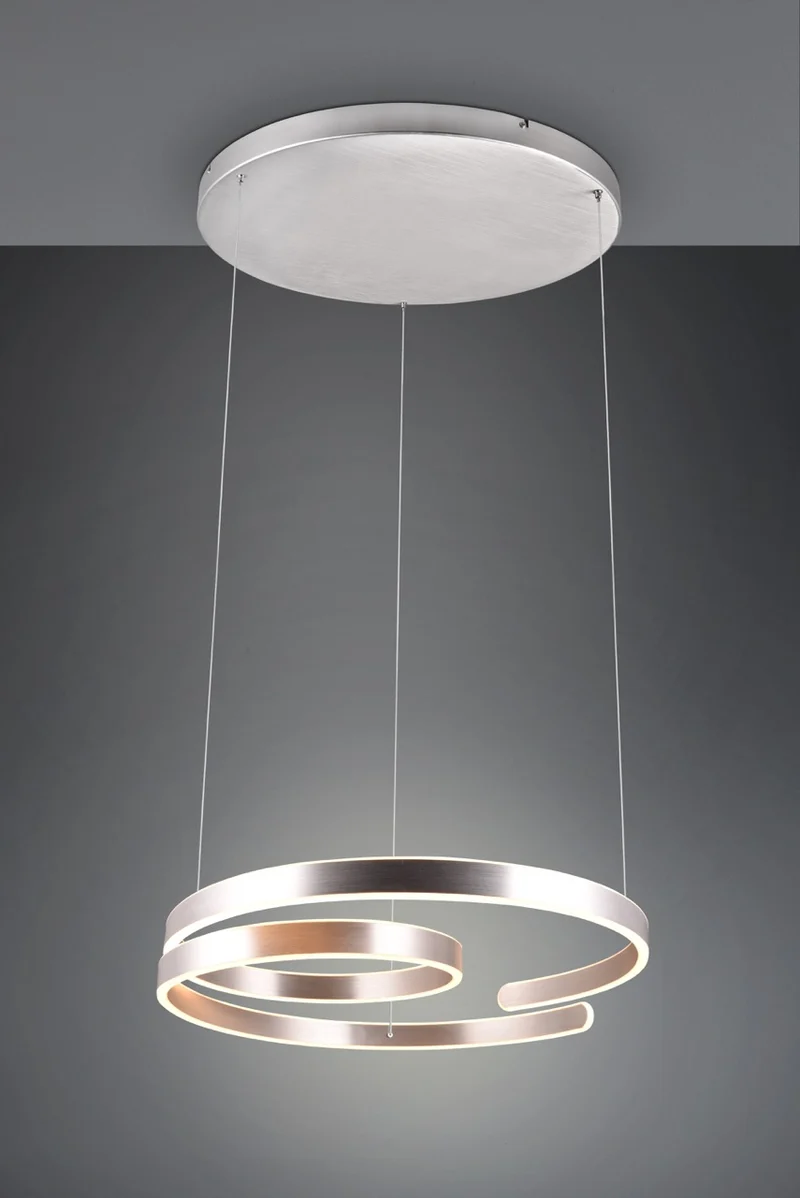 Trio Marnie Lámpara de techo colgante LED 68W plateado 344110105