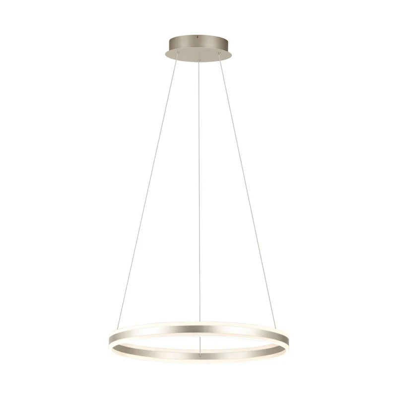 EGLO Tonarella Lámpara de techo colgante LED regulable acero plástico champán satinado 39313