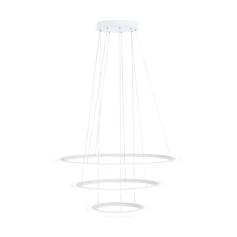 EGLO Penaforte Lámpara de techo colgante LED regulable 3 luces aluminio plástico blanco 39274