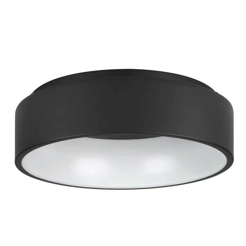 EGLO Marghera 2 Plafón LED regulable acero plástico negro blanco para cocina y salón