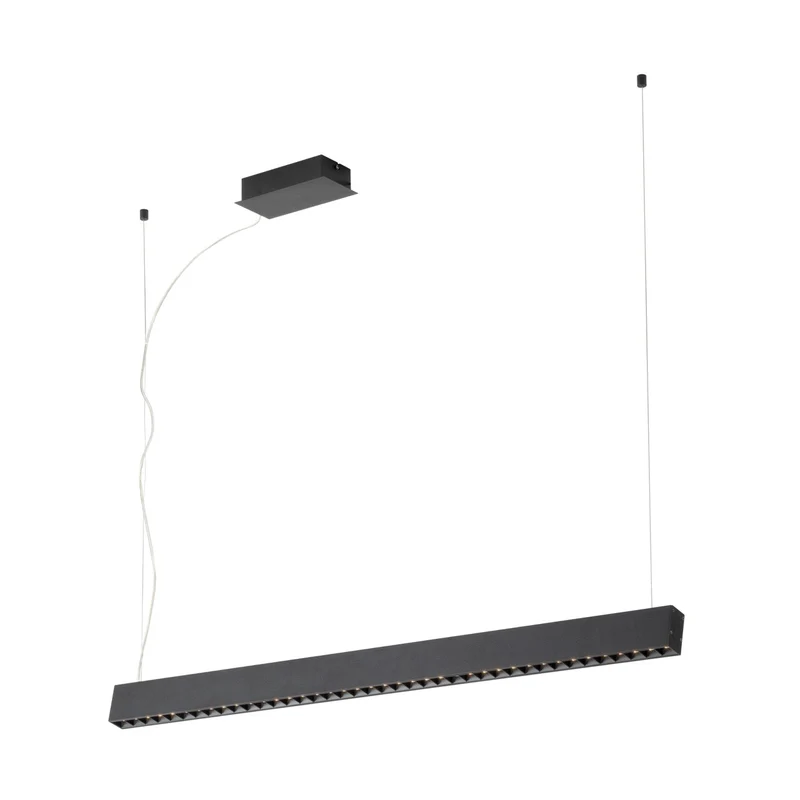 EGLO Termini Lámpara de techo colgante LED regulable 2 luces acero negro 39486