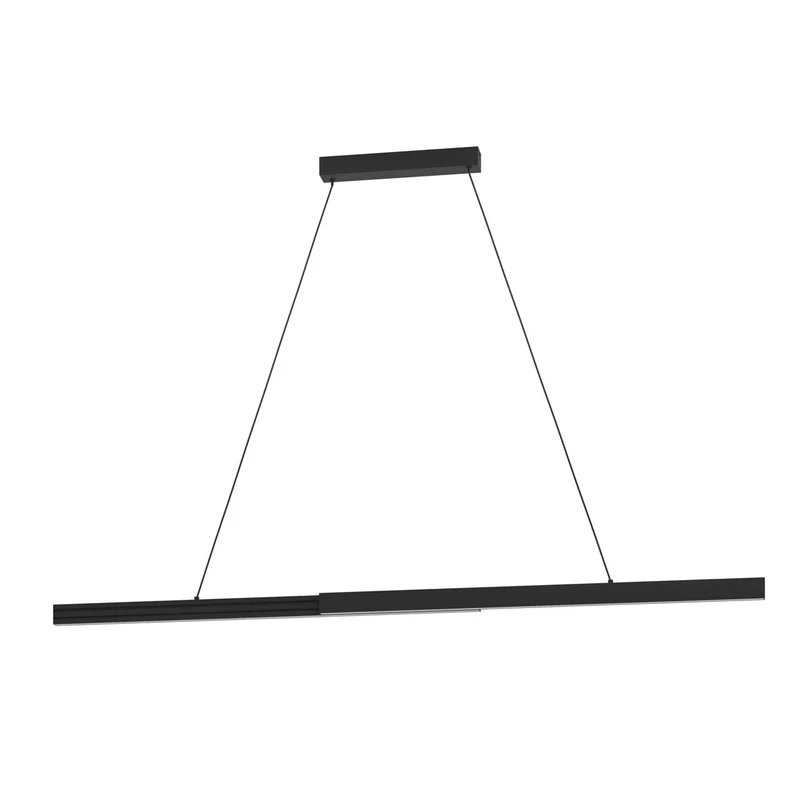 EGLO Montebuono Lámpara de techo colgante LED regulable aluminio acero negro blanco