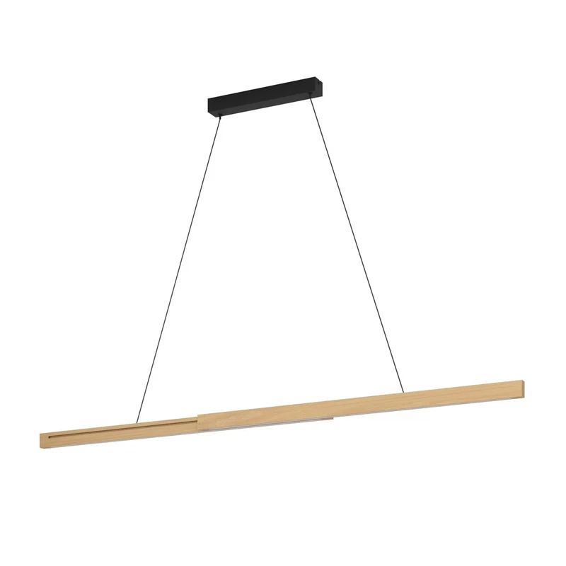 EGLO Montebuono Lámpara de techo colgante LED regulable aluminio acero negro café blanco