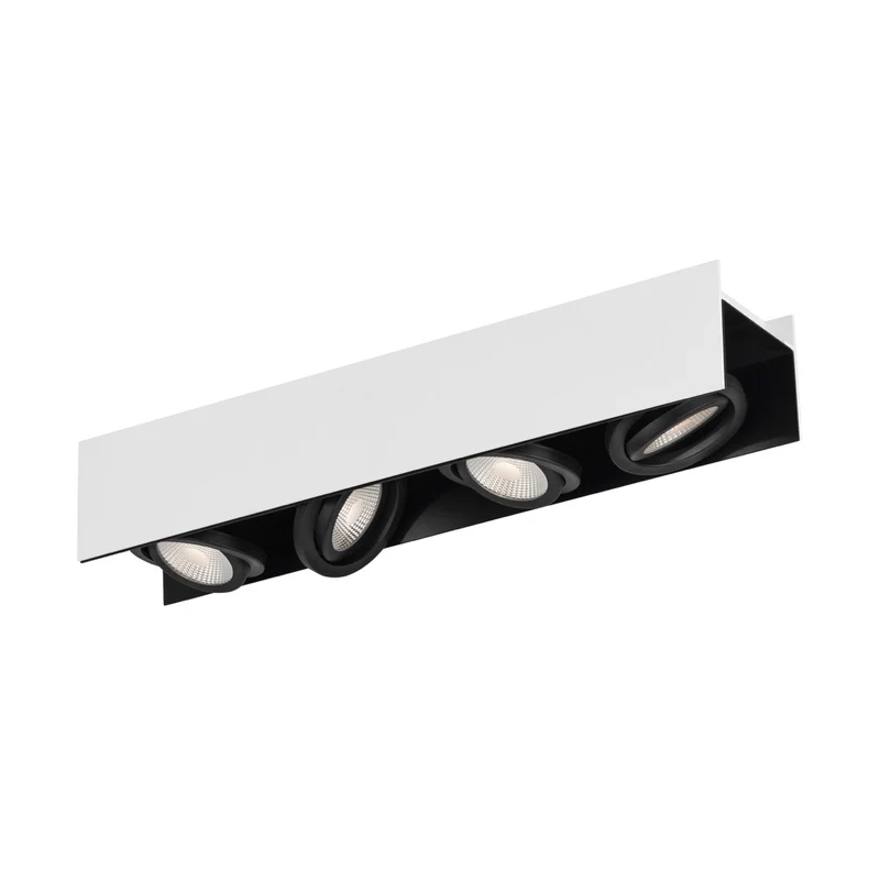 EGLO Vidago Plafón LED regulable aluminioacero blanconegro 39318