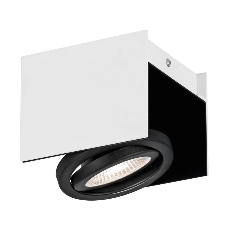 EGLO Vidago Plafón LED regulable aluminioacero blanconegro 39315 para cocina y salón