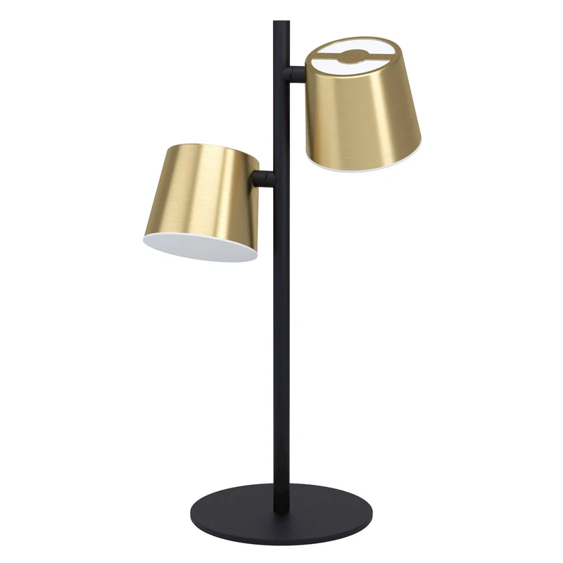 EGLO Altamira Lámpara sobremesa LED acero plástico negrolatón blanco 39986