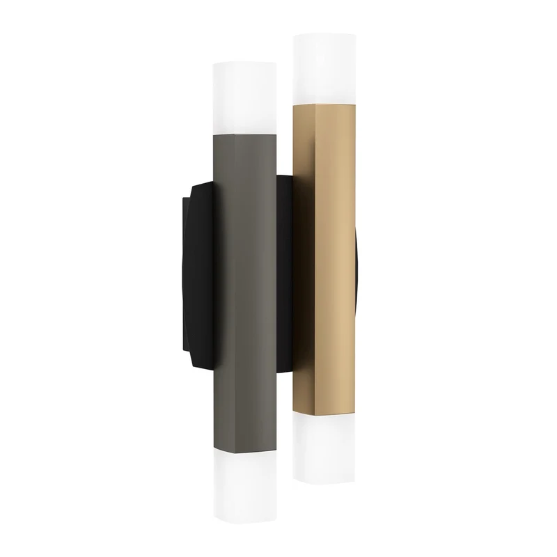 EGLO Estanterios Lámpara de pared LED aluminioacero negrogriscafé