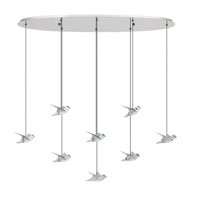 EGLO Paratebueno 1 Lámpara de techo colgante LED regulable acero aceroplástico cromo