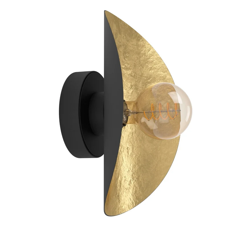 EGLO Saceda Lámpara de pared acero negrooro