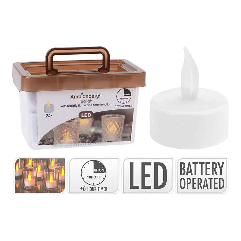 Elektro3 Vela LED efecto fuego real (1 unidad) 72345