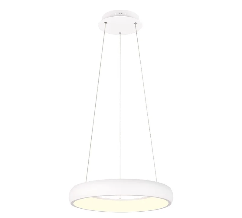 Lámpara de techo colgante Trio Cardona LED blanco mate regulable 150cm 349614531 para salón y comedor
