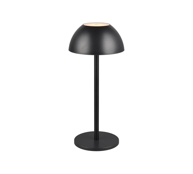 Lámpara de sobremesa de exterior Trio Ricardo LED portátil negro mate 3000K IP54 R54106132
