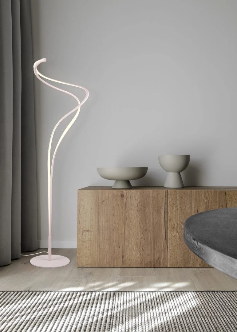 Nala Trio Lámpara LED blanco de pie salón regulable 160cm 444310131