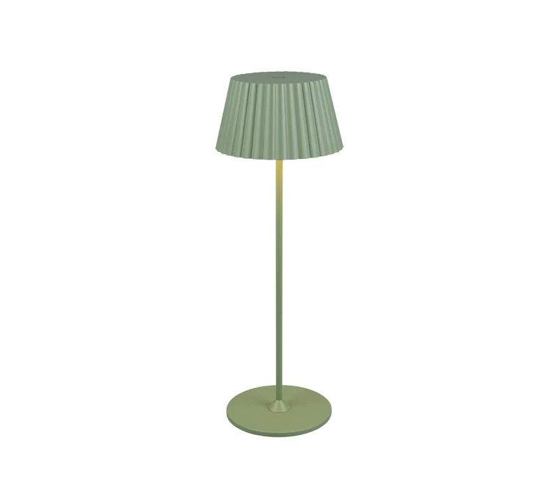 Lámpara de sobremesa de exterior Trio Suarez LED portátil pistaziengrün 3000K IP44 R57706149
