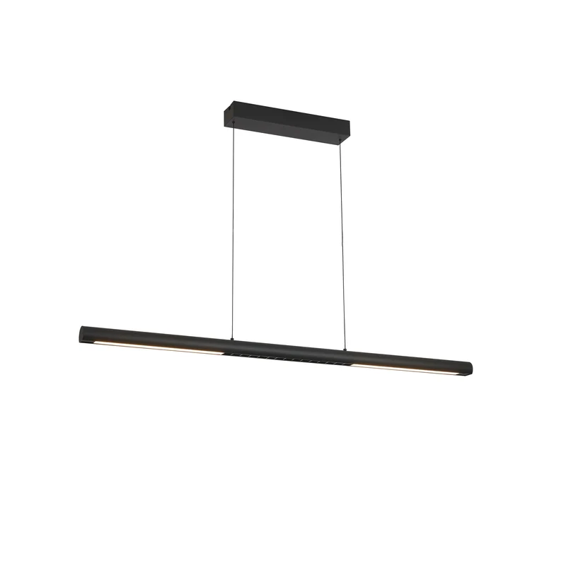 Mantra Lineal Lámpara de techo colgante LED 3000K negro 120cm 9035