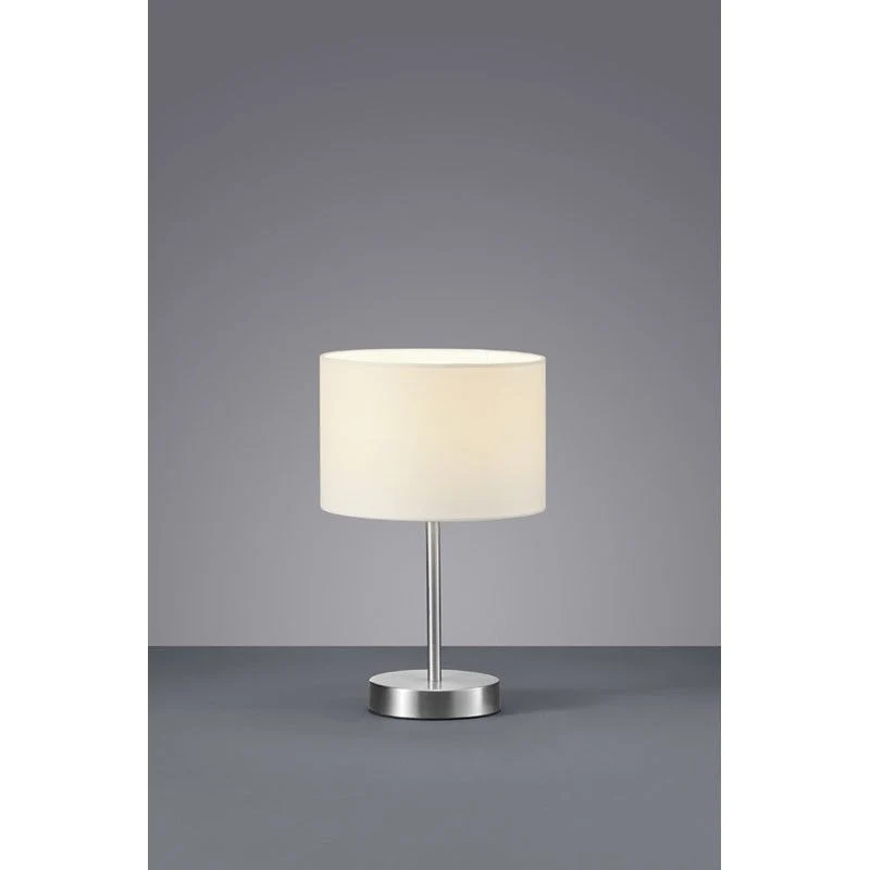 Lámpara de sobremesa Trio Hotel níquel mate 32cm 501100101