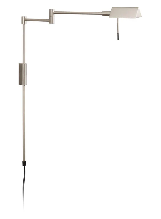 Aplique de pared MDC Lite LED níquel satinado 3000K regulable 8W 577269702