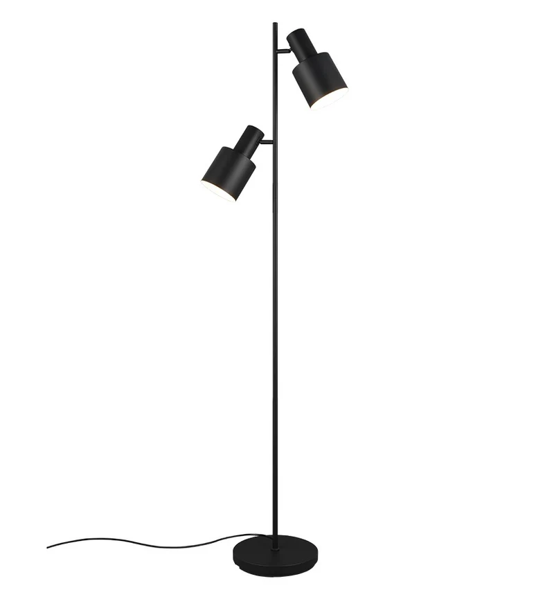 Lámpara de pie Trio Agudo 2 luces negro mate 161cm 419400232